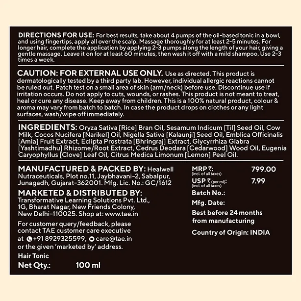Kalaunya Hair Strengthening Formula